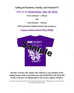 Lupus Rally Flyer for Moodle