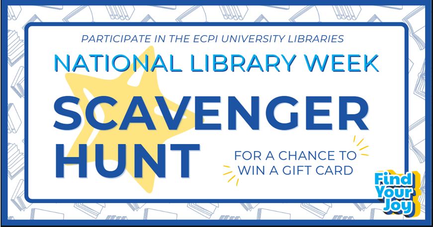 National Library Week Scavenger Hunt